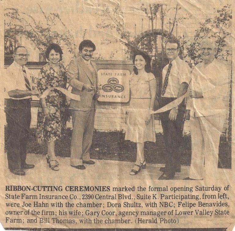Grand opening in 1978 The Best Homeowners Insurance in Brownsville TX Benavides Insurance